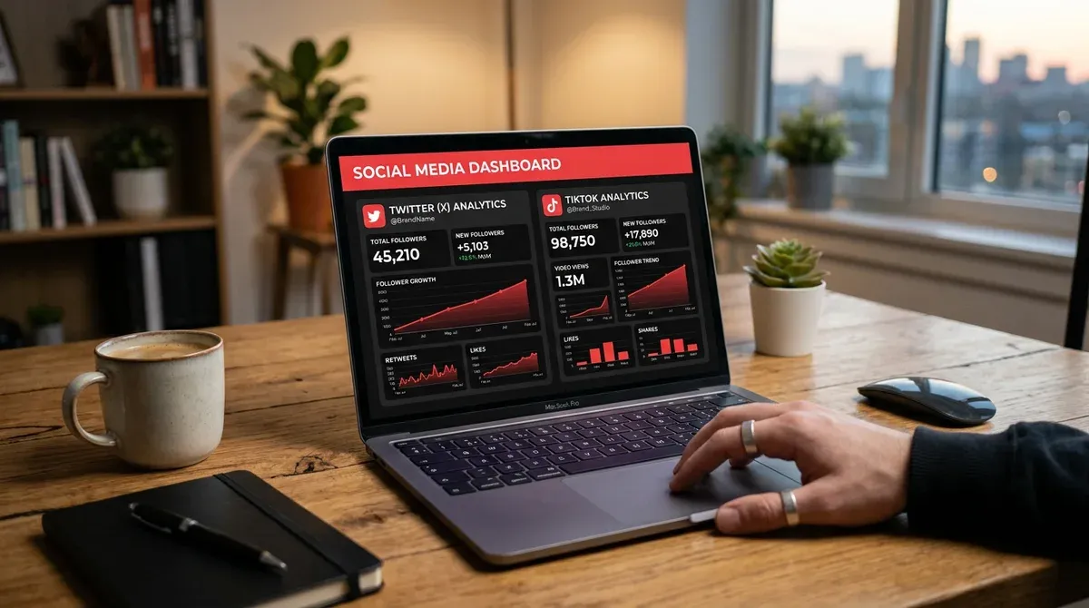 Dashboard analytics réseaux sociaux